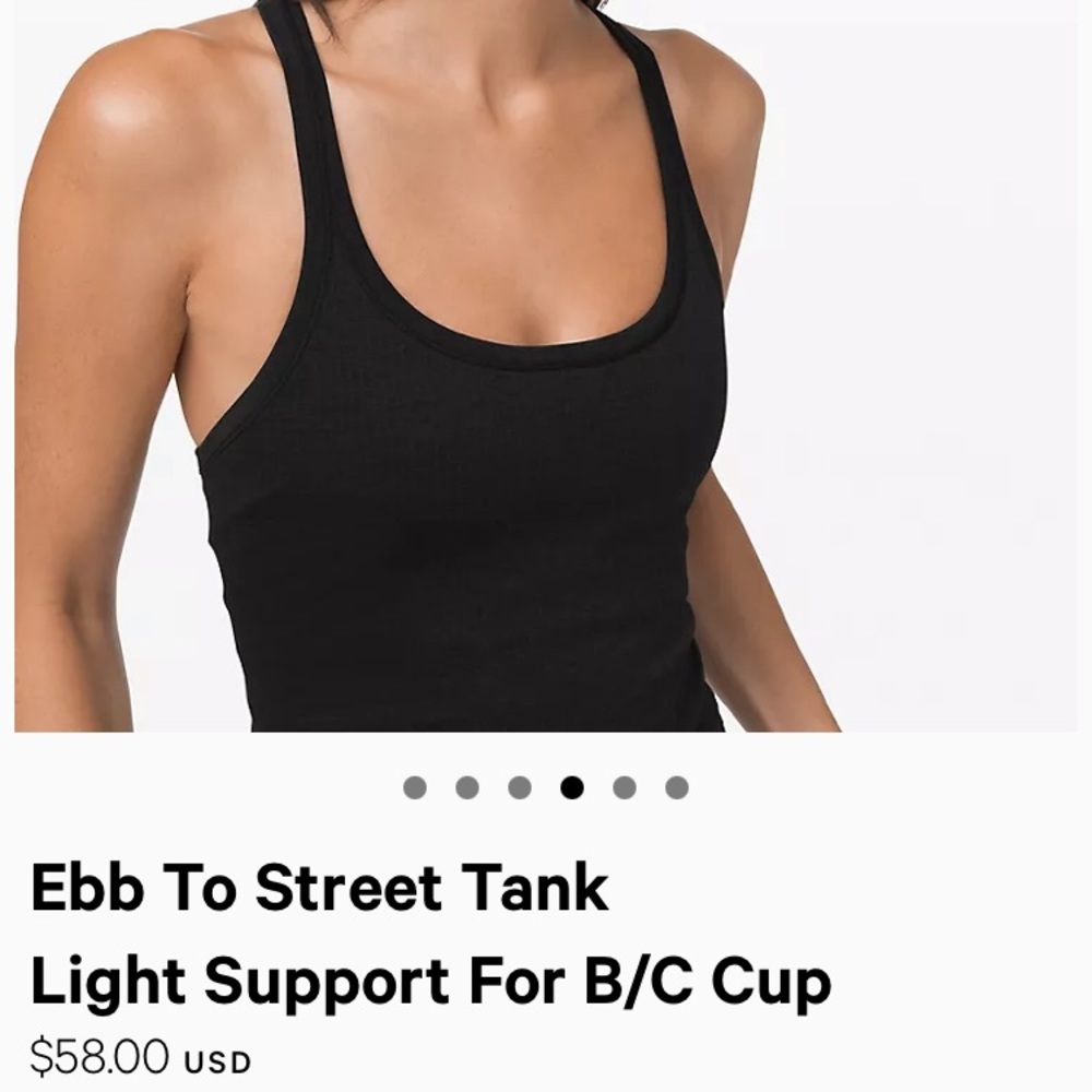 Lululemon Eb to street tank size 2